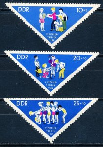 Germany DDR #B121-B123  Set of 3 Unused OG