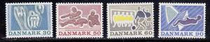 Denmark # 482-485, Mint LH