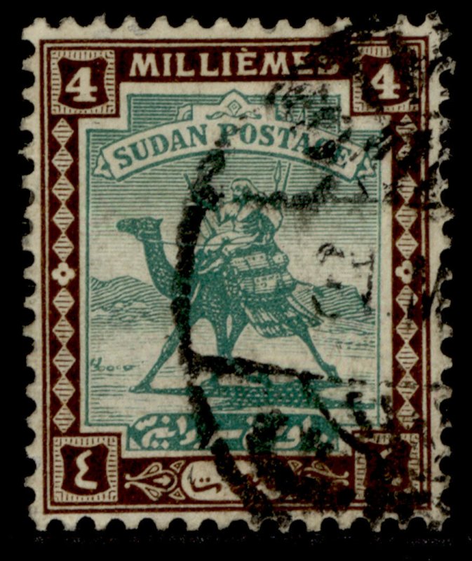 SUDAN GV SG33, 4m green & chocolate, USED. Cat £16.