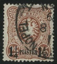 German Colonies, German Offices in the Turkish Empire #5 (Mi. 4a) Cat€300, ...