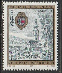 1984 Austria - Sc 1270 - MNH VF - 1 single - Kostendorf Municipality