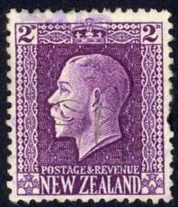 New Zealand Sc# 146 Used 1915-1922 2p purple King George V