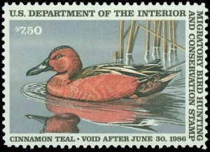 US Duck Stamps - Sc# RW52 - Mint Never Hinged - MNH - VF