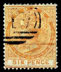 1879 Tobago #3 Queen Victoria Watermark 1 - Used - VF - CV $82.50 (ESP#3252)