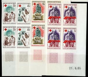 Mali Stamps # 77 to 80 NH Scarce Imperf Block Of 4