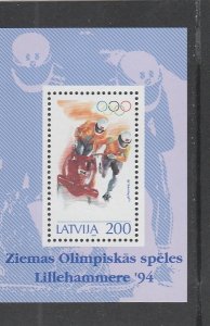 Latvia  Scott#  360  MNH  S/S  (1994 Winter Olympics)