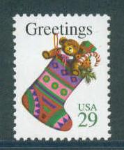 2872 29c Christmas Fine MNH