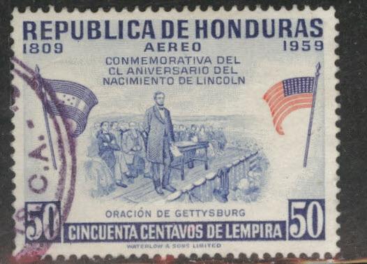 Honduras  Scott C297 Used Lincoln airmail stamp