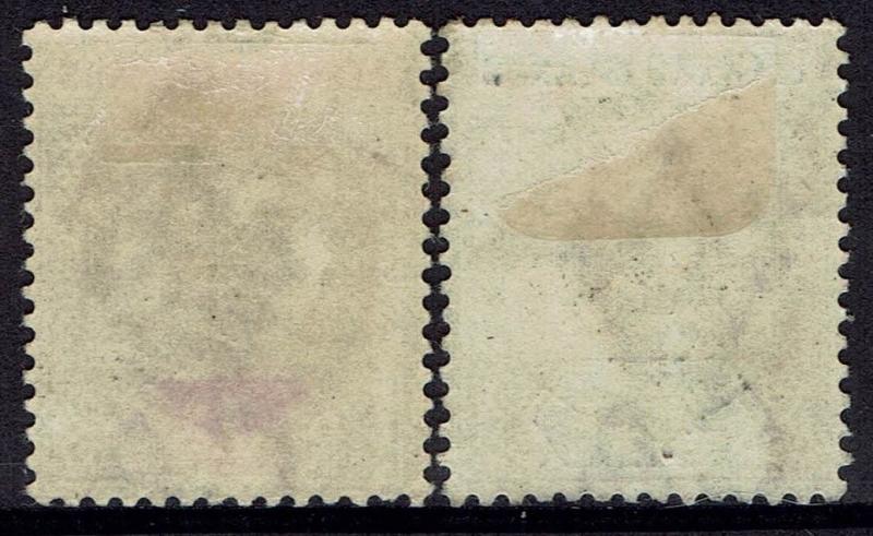 LEEWARD ISLANDS 1897 QV DIAMOND JUBILEE 1D AND 21/2D