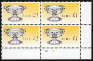 1990-95 £1 on CCP1, cyl. block 1B1B u/m, very scarce.