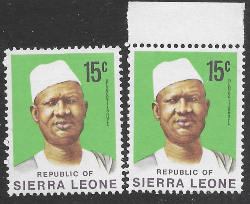 Sierra Leone #428 MNH pair.