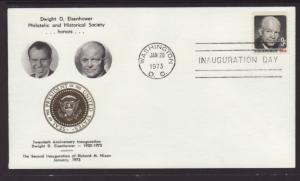 Richard Nixon 2nd Term 1973 Inauguration Eisenhower Philatelic U/A Cover