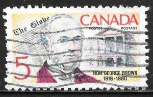 Canada 484: 5c George Brown, used, VF