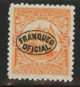 El Salvador Scott o139r MNG 1898 official Reprint