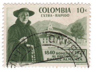 COLOMBIA 1958. AIRMAIL STAMP. SCOTT # C314. USED. # 1