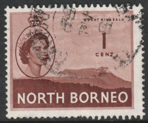 North Borneo Scott 261 - SG372, 1954 Elizabeth II 1c used