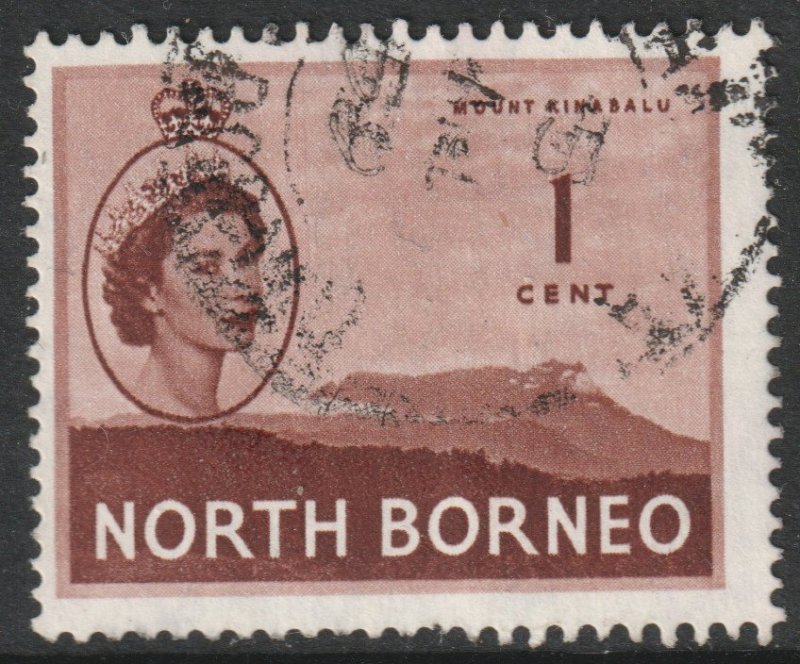 North Borneo Scott 261 - SG372, 1954 Elizabeth II 1c used