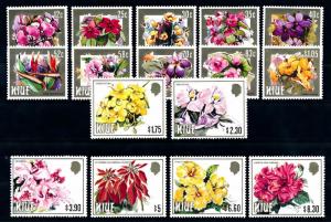 [62718] Niue 1984 Flora Flowers Blumen 16 Values MNH