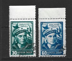 RUSSIA - 1948 NAVY DAY - SCOTT 1252 TO 1253 - USED