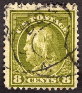 1912, US 8c, Franklin, Used, Sc 414