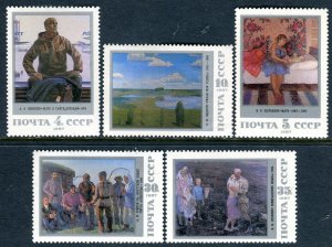 5762 - RUSSIA 1987 - Art - Soviet Paintings - MNH Set