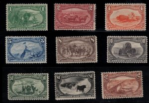 MALACK 285 - 293S F/VF OG H, COMPLETE SPECIMEN SET, ..MORE.. k1263