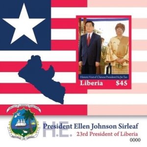 Liberia 2011 - LIBERIA 23RD PRESIDENT ELLEN JOHNSON SIRLEAF - Souvenir Sheet MNH