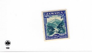 Jamaica #107 MH - Stamp - CAT VALUE $6.75