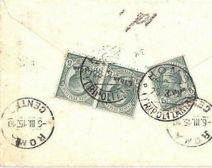 Italy Colonies LIBYA Overprints Tripolitania *Homs* Rome 1915 {samwells} AR238