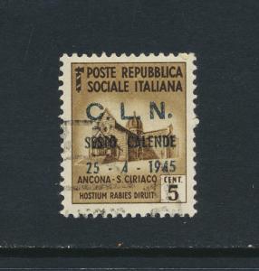 SISTO CALENDE ITALY NATIONAL LIBERATION COMMITECLN1945 5c VF USED (SEE BELOW