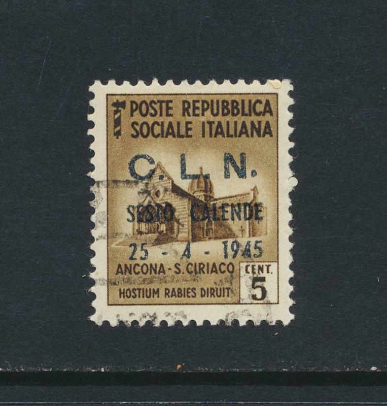 SISTO CALENDE ITALY NATIONAL LIBERATION COMMITECLN1945 5c VF USED (SEE BELOW