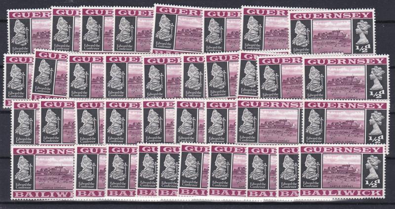 Guernsey # 8, Wholesale Priced lot of 35, Mint NH