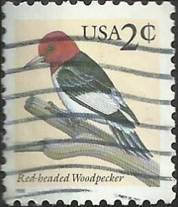# 3032 USED RED-HEADED WOODPECKER