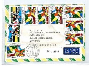 FOOTBALL STAMPS Cover BRAZIL World Cup Issues Missionary Mail MIVA 1988 CM265