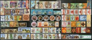 India 2019 Year Pack of 108 Stamps on Mahatma Gandhi Fragrance Sikhism Fashion T