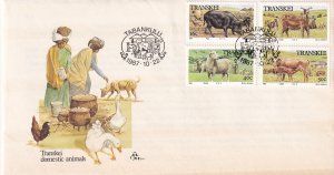 SA10b Transkei 1987 Domestic Animals FDC