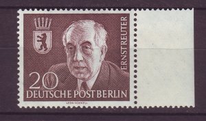 J24199 JLstamps 1954 germany berlin set of 1 mnh #9n104 mayor berlin