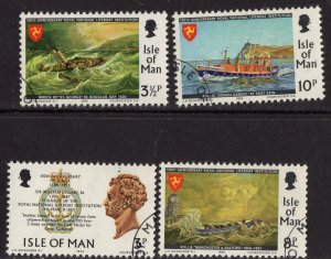 Thematic stamps ISLE OF MAN 1974 LIFEBOAT  4v mint
