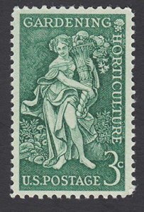 1958 Gardening and Horticulture Single 3c Postage Stamp, Sc# 1100, MNH, OG