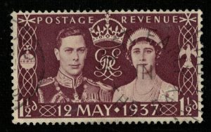 1937 Great Britain Postage Renevue 11/2d (TS-933)