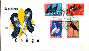 Congo, Worldwide First Day Cover, Birds