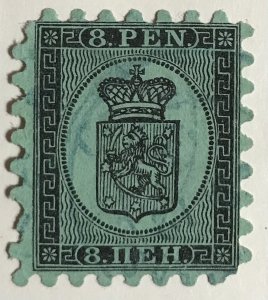 Finland #7d  VF/XF centering,  faint blue CDS  (Facit #6-C1)