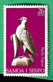 SAMOA SCOTT#472c 1978 26s PACIFIC PIGEON - MNH