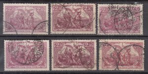 Germany - 1920 2.50M North and South stamp collection - Used (9521)