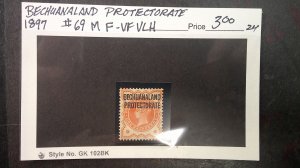 Bechuanaland Protectorate 1897 Scott# 69 OG Hinged F-VF light hinged