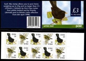 Ireland Scott 1106Bc  MNH** Bird Booklet