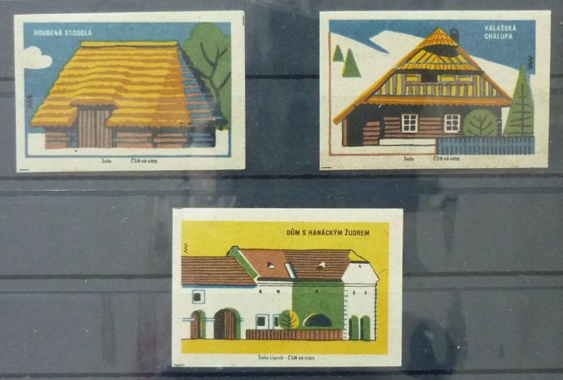 Match Box Labels ! architecture construction house houses GN2