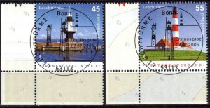 Germany 2005 Lighthouses Mi. 2473/4 Used / CTO