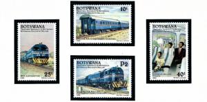 Botswana 514-17 MNH 1992 Trains