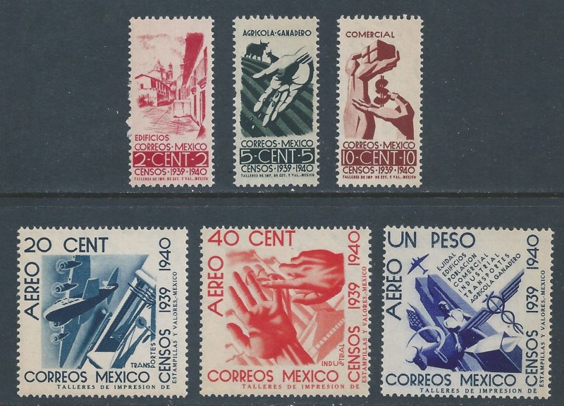 Mexico #751-3, C100-2 NH Census Taking